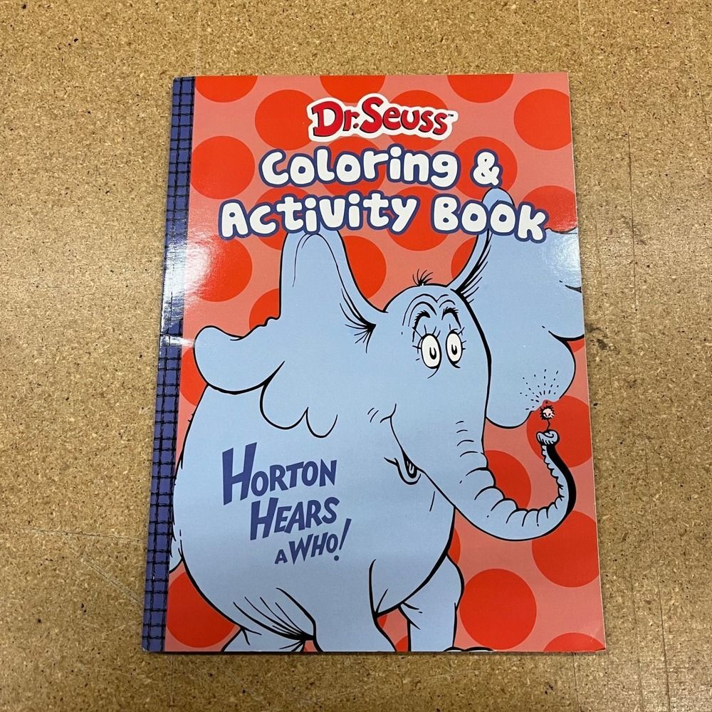 Dr Seuss Horton Hears a Who Coloring Activity Book Kids Fun